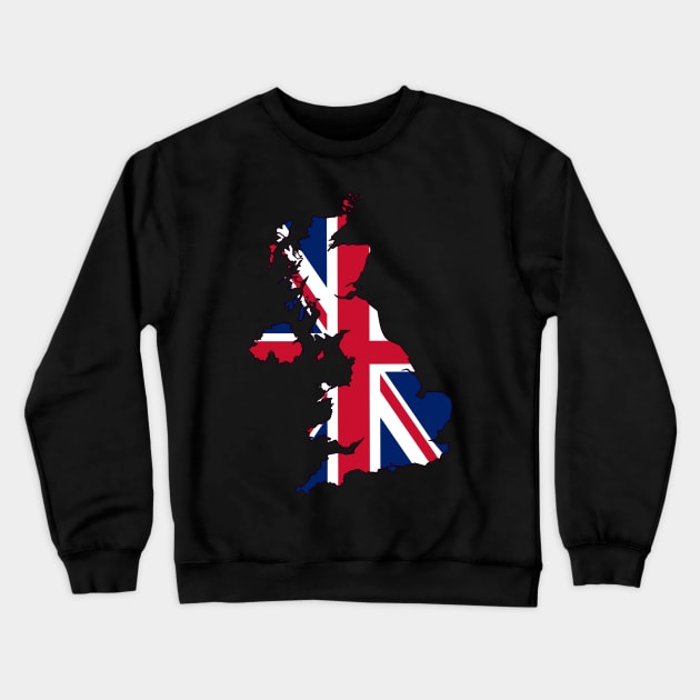 United Kingdom Crewneck Sweatshirt by Wickedcartoons